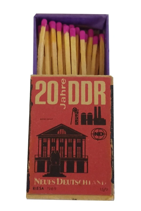 DDR-Streichholzschachtel